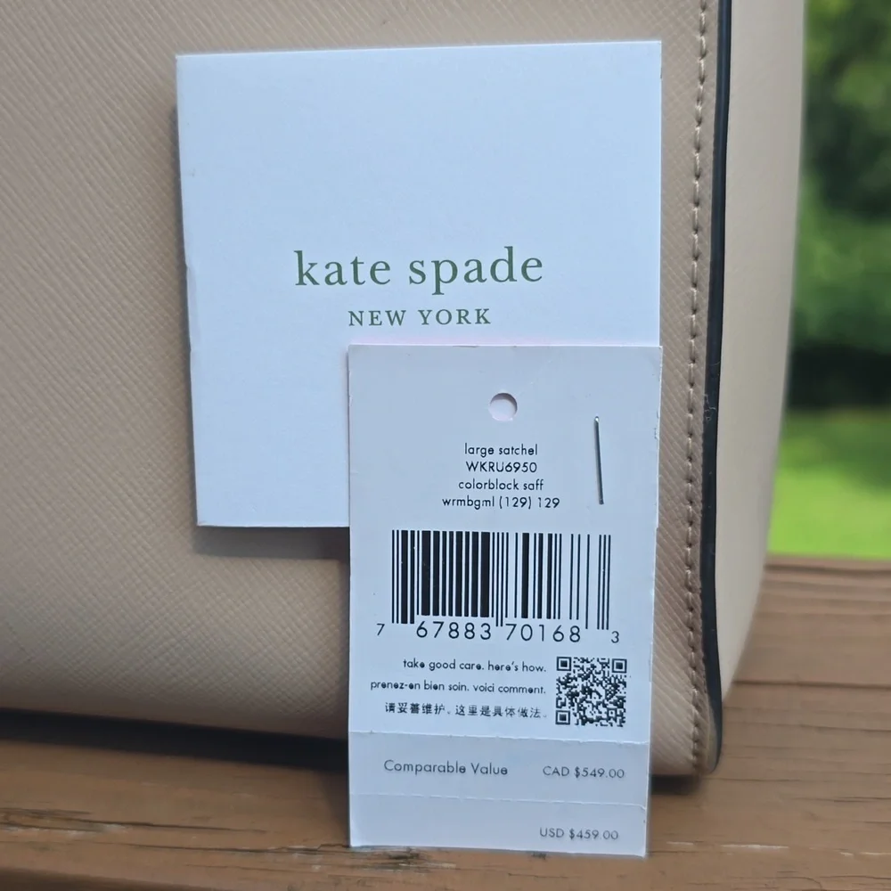 Kate Spade color block satchel - Picture 2 of 11